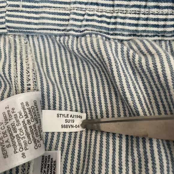 J. Crew Point Sur Seaside Short Pull On Cotton 3” Blue & White Stipe XXL - Picture 8 of 8